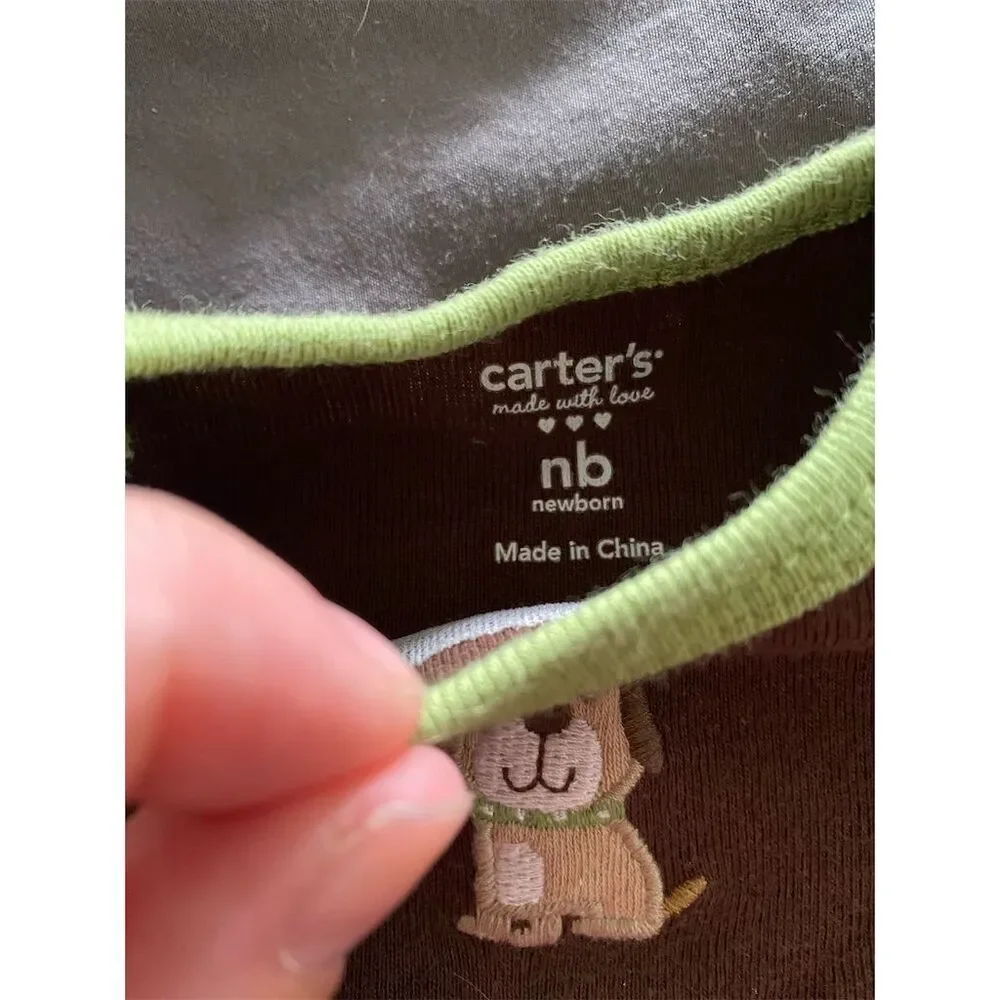 Carter's Brown and Green Bodysuit